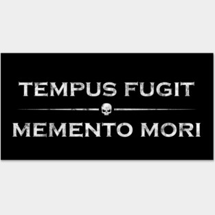Latin Proverb - Tempus Fugit Memento Mori Posters and Art