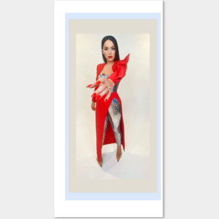 Katy Perry in red today on #AmericanIdol Posters and Art