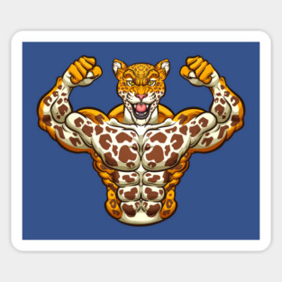 jaguar body building Sticker