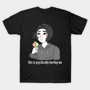 lactose intolerant doomer girl regrets eating ice cream. milk T-Shirt