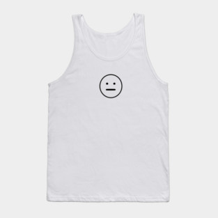 Not So Smiley Design anti emoji Tank Top