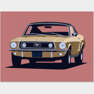 1968 Ford Mustang Posters and Art