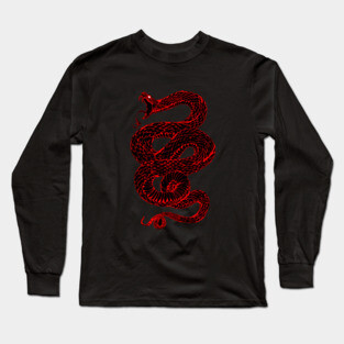 Red Snake Long Sleeve T-Shirt