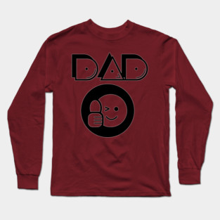 Dad Father Thumbs Up Icon Round Long Sleeve T-Shirt