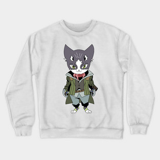 Nyanta Cat Shiroe Friend Crewneck Sweatshirt