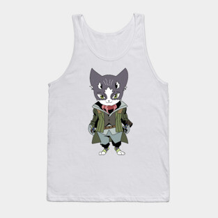 Nyanta Cat Shiroe Friend Tank Top