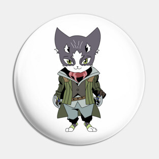 Nyanta Cat Shiroe Friend Pin