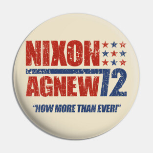 Nixon Agnew 1972 Pin