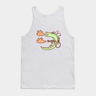 Dragon With A Flamethrower 2 Tank Top