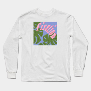 Fixation Logo - Square Long Sleeve T-Shirt