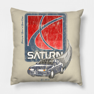 Saturn Motors Vintage Tee Pillow