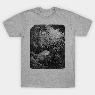 The Angel Appearing to Balaam - Gustave Doré, La Grande Bible de Tours, Aesthetic, Gothic, Metal T-Shirt
