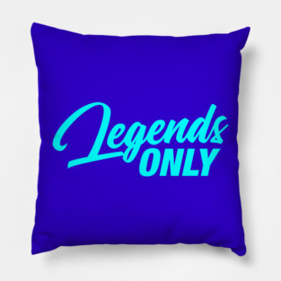 Legends Only Podcast Logo (Blue) Pillow