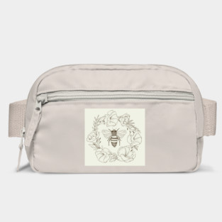 Honey Bee in a Lisianthus Wreath Bag