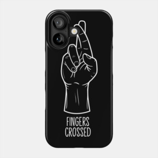 Fingers Crossed Hand Sign Phone Case