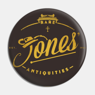 Jones' Rare Antiquities - gold Pin