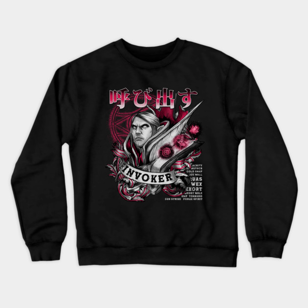 Invoke Quas Wex Exort! Invoker Dota Heroes Crewneck
