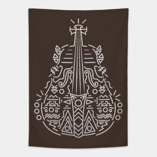 Cello Lines Tapestry