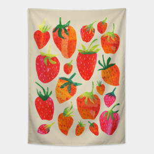 Strawberries Tapestry