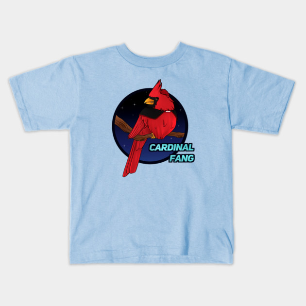 Cardinal Fang Kids T-Shirt by Rusty Quill