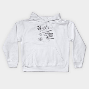 Botanical Milkweed Kids Hoodie