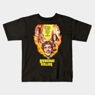 Psychic Killer Retro Cult Classic Horror Fan Art Kids T-Shirt