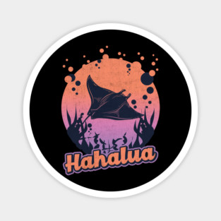 Vintage Hahalua Hawaiian for Stingray manta ray beauty of the sea Magnet