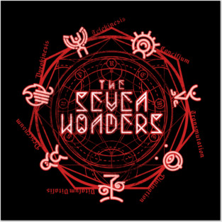 The Seven Wonders - devil red Posters and Art