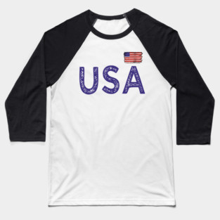 usa flag vintage Baseball T-Shirt