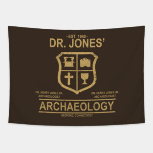 Dr. Jones' Archaeology Tapestry
