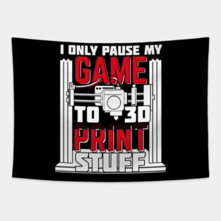 3D Printer Printing Artist Gaming Gamer Gift Tapestry