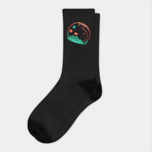 Astrocat - Cat and Space Socks