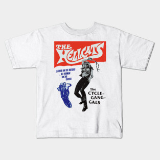 The Hellcats Retro Cult Classic Outlaw Biker Design Kids T-Shirt