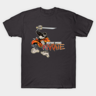 BIGFOOT KNOWS KARATE - JUMP ATTACK T-Shirt