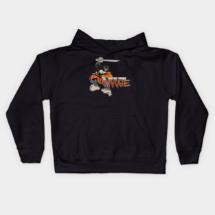 BIGFOOT KNOWS KARATE - JUMP ATTACK Kids Hoodie