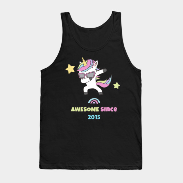 Awesome Since 2015 Tank Top by Pixel Threads 