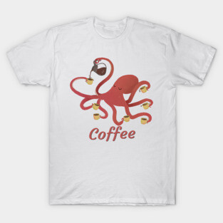 Coffee Octopus T-Shirt