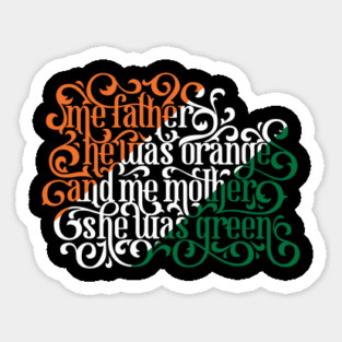 The Orange and the Green Sticker