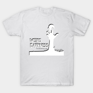 Weird Darkness Logo: White on Black Offset T-Shirt