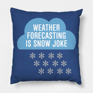 Weather Forecasting Is Snow Joke Pillow