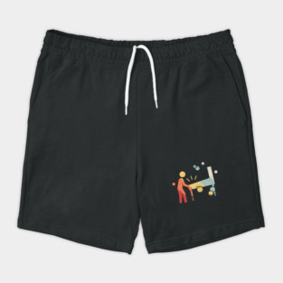 Retro 70s Pinball Arcade Player Shorts