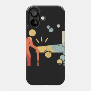 Retro 70s Pinball Arcade Player Phone Case