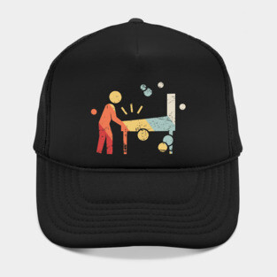 Retro 70s Pinball Arcade Player Hat
