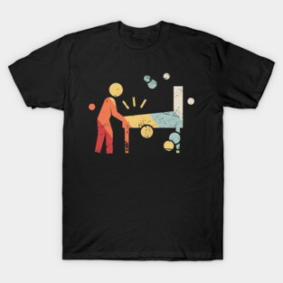 Retro 70s Pinball Arcade Player T-Shirt
