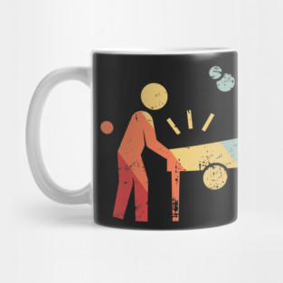 Retro 70s Pinball Arcade Player Mug