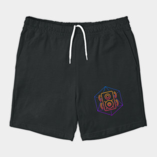 Trippy Psychedelic Rave | Speaker Sacred Geometry Shorts