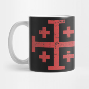 Crusader Cross Of Jerusalem | Renaissance Festival Design Mug