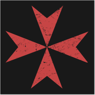 Crusader Maltese Cross | Renaissance Festival Design Posters and Art