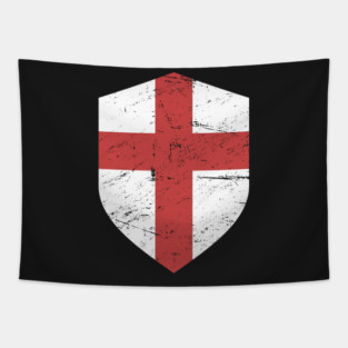 Crusader Shield And Cross | Renaissance Festival Design Tapestry