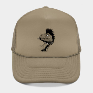 Crested punk velociraptor Hat